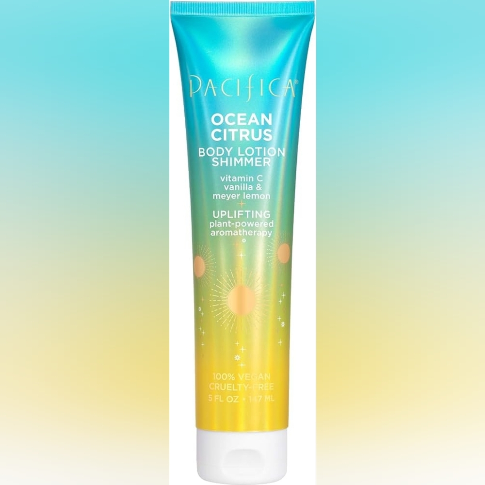 Pacifica Ocean Citrus Body Lotion Shimmer - Blue and Yellow